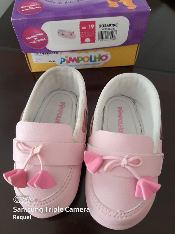 Sapatinho pimpolho 19 no Ficou Pequeno - Desapegos de Sapatos quase novos  ou nunca usados para bebês, crianças e mamães. 1026841