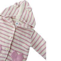 Casaco Cardigan GAP Creme Infantil - 3 a 6 meses - Gap Kids