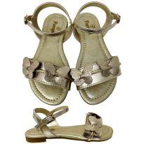 Sandália Infantil Menina Pampili Iris Borboleta- Dourado - 28 - Pampili