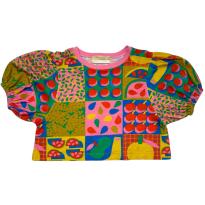 Cropped Fábula Malha Deli Azul - 4 anos - Fábula