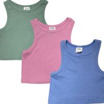 Kit 3 cropped Zara - 6 anos - Zara Baby