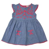 Vestido bordado Teddy Boom - 0 a 3 meses - Teddy Boom
