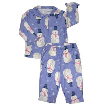 Pijama Carter’s Blue Snowman Fleece - 1 ano - Carter`s