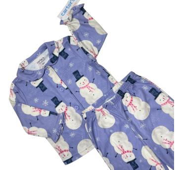 Pijama Carter’s Blue Snowman Fleece - 1 ano - Carter`s