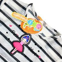 Vestido Alphabeto- estampa  bailarina - 1 ano - Alphabeto