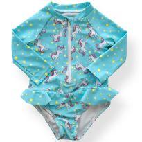 Maiô Bebê Unicórnio - 9 meses - Não informada