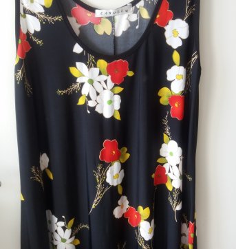 Vestido Gestante com Alças Estampado - Tam M (APROVEITE A PROMOÇÃO) - M - 40 - 42 - Caroll