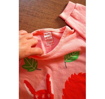 Blusa moletom rosa esquilo - 10 anos - Kids