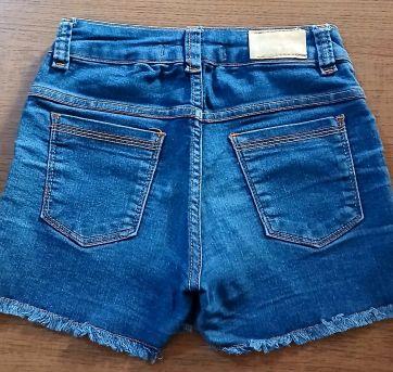 Shorts jeans com lycra aplique fofo - 12 anos - Jeans