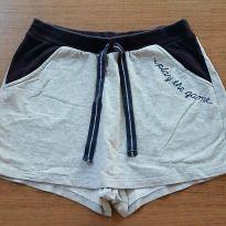 Shorts saia cinza e preto Rovitex - 12 anos - Rovitex
