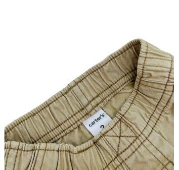 Calça caqui sarja Carter’s 3 meses - 3 meses - Carter`s