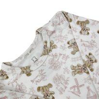 Body manga longa Mini&Co tamanho P ursinho - 0 a 3 meses - Mini&Co