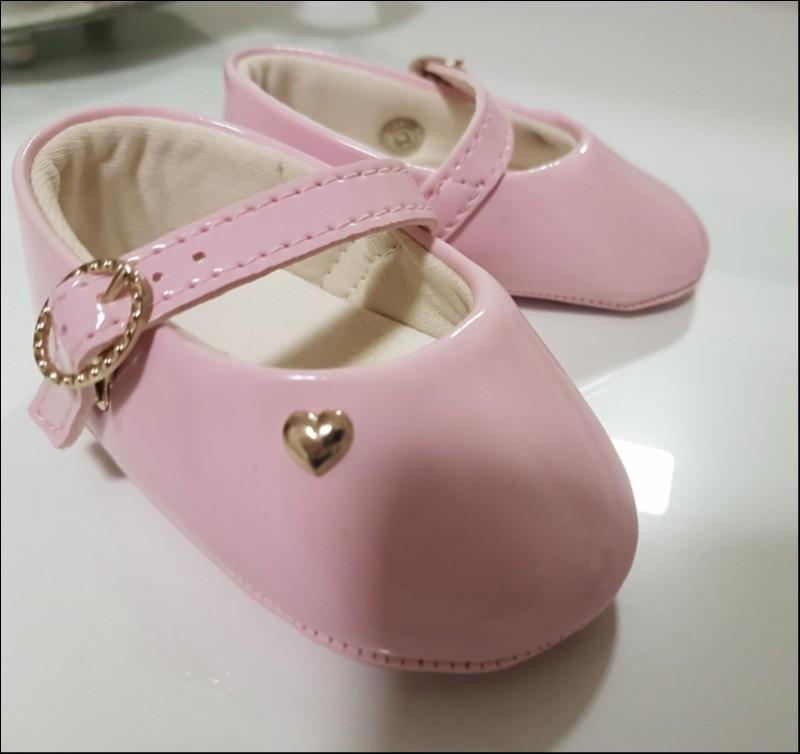 sapato rosa claro