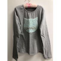 Blusa mescla gatinho - 8 anos - KUKIÊ