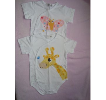 Kit 02 body meia malha - 6 a 9 meses - Bear leader