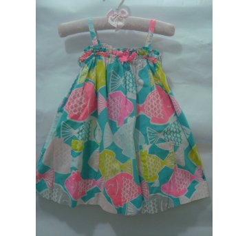 Vestido de alças peixinho - 3 anos - Carter`s