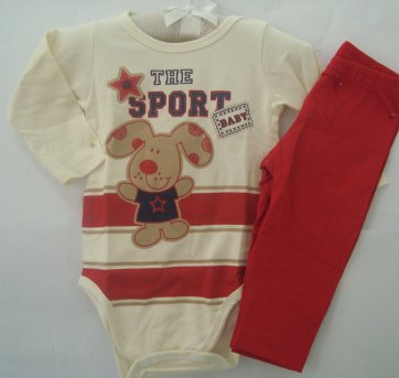 Conjunto cachorrinho baby 02 peçcas - 6 meses - Gaga Baby