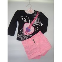Conjunto Blusa/short guitar - 1 ano - Place/Liks.bis