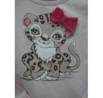 Blusa em cotton manga longa tigresa - 2 anos - Elian