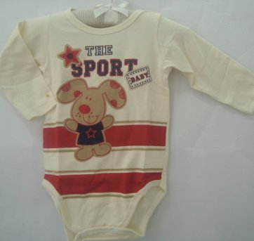 Conjunto de Body e calça Cachorrinho - 6 meses - Gaga Baby