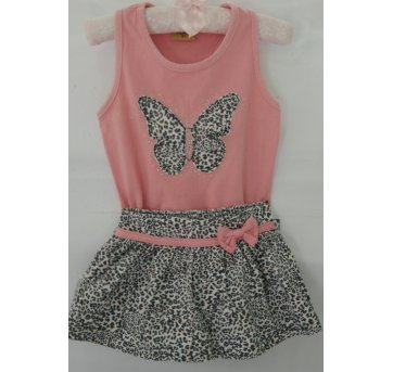 Conjunto Blusa + Short-saia - 3 anos - Rolú