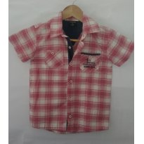 Camisa Xadrez com detalhes em jeans - 8 anos - Quimby