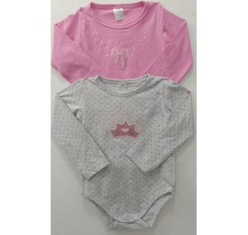 Kit 02 bodys  manga longa - 2 anos - Gelly kids