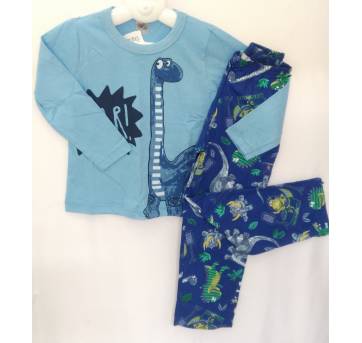 Pijama longo dinossauro - 4 anos - Gaga Baby