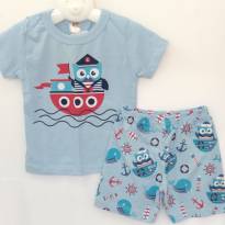 Pijaminha corujinha azul - 1 ano - Gaga Baby