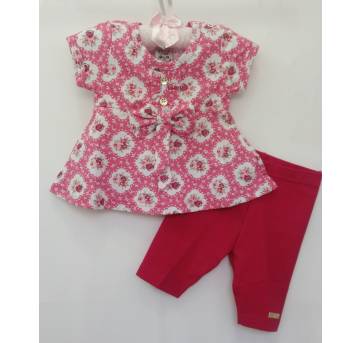 Conjunto Batinha Baby - 3 a 6 meses - Randa Mundu