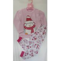 Pijama Pinguin Rosa - 6 anos - Gaga Baby