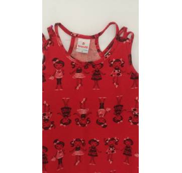 Vestido  trapézio bonecas - 3 anos - Brandili