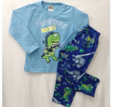 Pijama azul dinossauro - 2 anos - Gaga Baby
