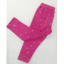Legging Rosa com mini flores - 2 anos - Gelly kids