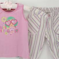 Conjunto Fofo Blusinha+Corsário - 3 anos - Carinhoso e Diforini