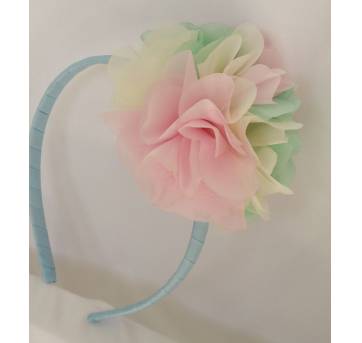 Tiara floral azul - Sem faixa etaria - Importada