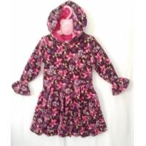 Vestido em veludo com capuz - 6 anos - Soft Bonni