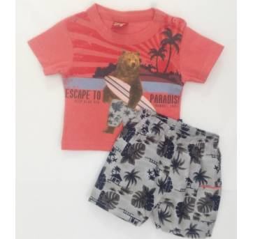 Conjunto urso surfista - 3 meses - Kyly