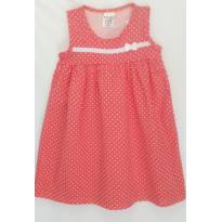 Vestido Poá Coral - 4 anos - bochechinha
