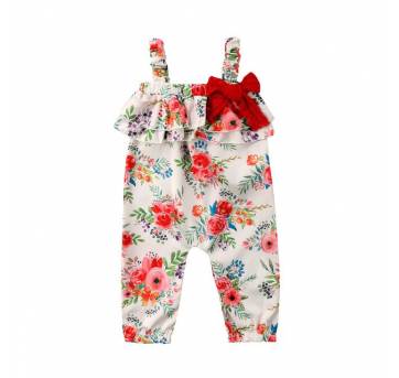 Macacão Saruel Floral - 3 anos - Importada