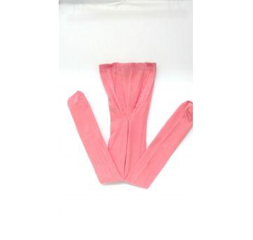 Meia calça em algodão grossa rosa - 3 anos - Nacional