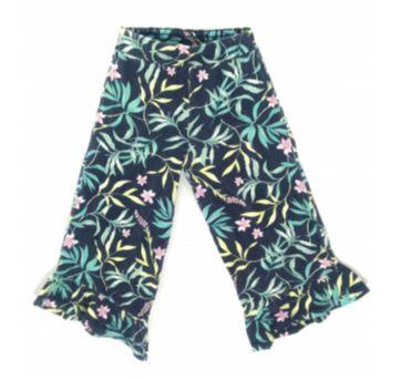 Calça Pantacourt Marinho estampada - 6 anos - Yeaqp