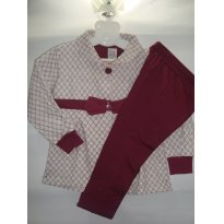 Conjunto de Moleton com Legging Vinho - 6 anos - Randa Mundu