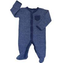 Macacão Azul Carters de Manga Longa - Recém Nascido - Carter`s