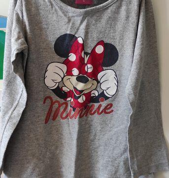 camiseta manga longa minnie