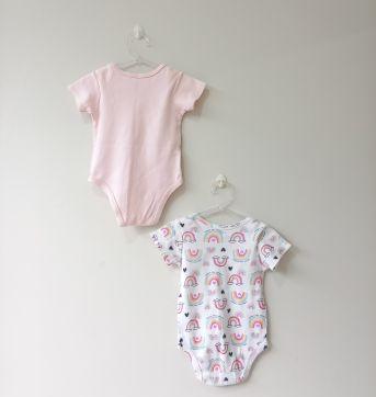 Kit dois bodies bebê teddy boom e baby club - 12 a 18 meses - Teddy Boom e Baby Club