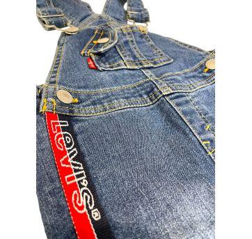 Jardineira Jeans Levi’s. - 9 meses - Levi`s