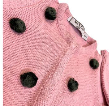 Cardigan Mixed de bolinhas. - 6 meses - MIxed Kids