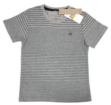 Camisa Calvin Klein Cinza listrada. - 3 anos - Calvin Klein