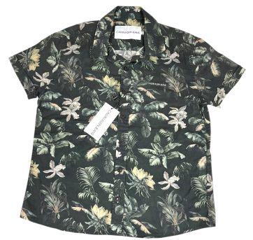 Camisa meia manga Calvin Klein floral, 8 anos. - 8 anos - Calvin Klein